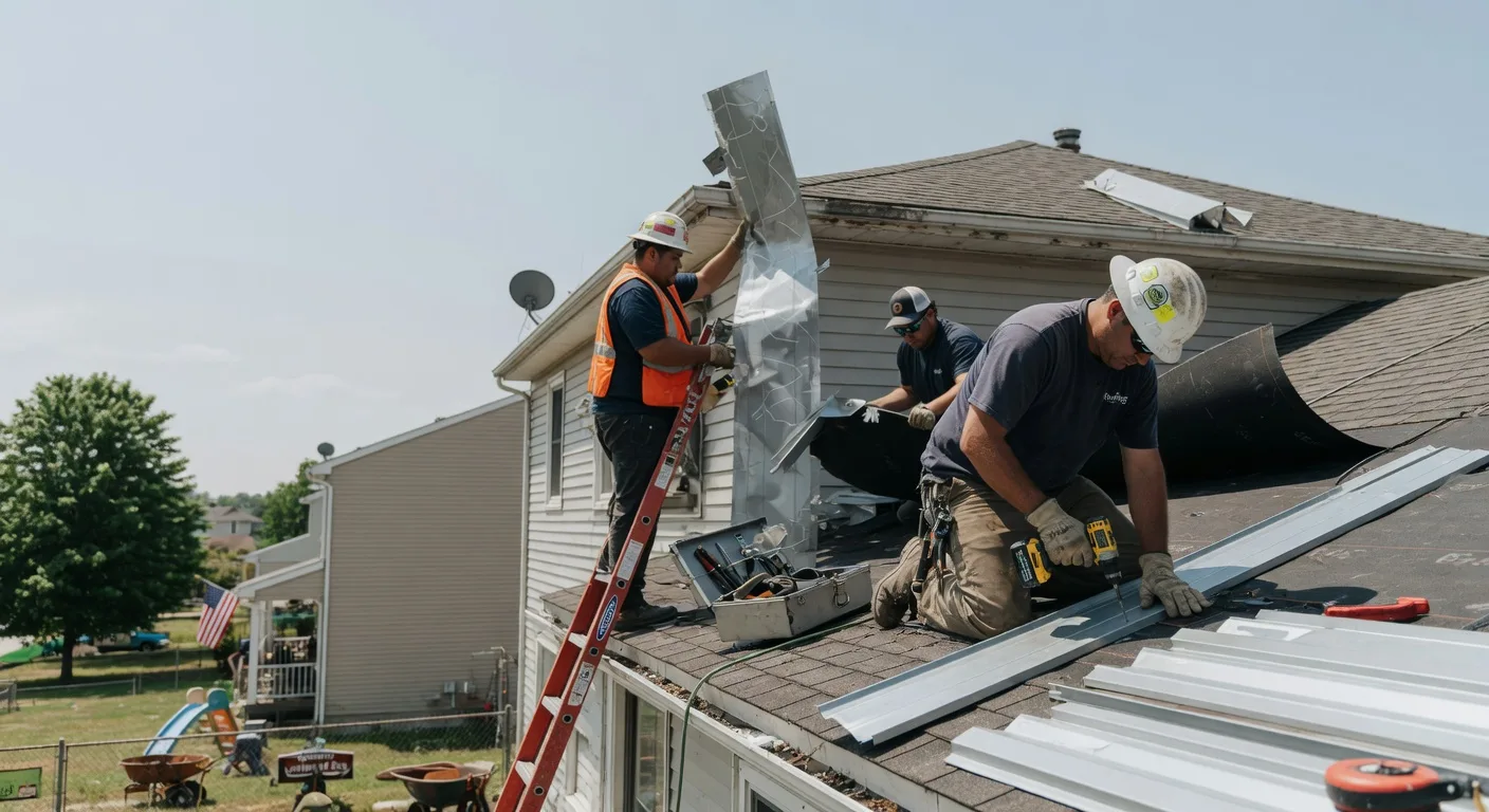 Metal Roof Repair in Roeland Park, KS